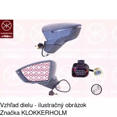 Vonkajšie zrkadlo 67C1514M /POLCAR/ - obr. 5