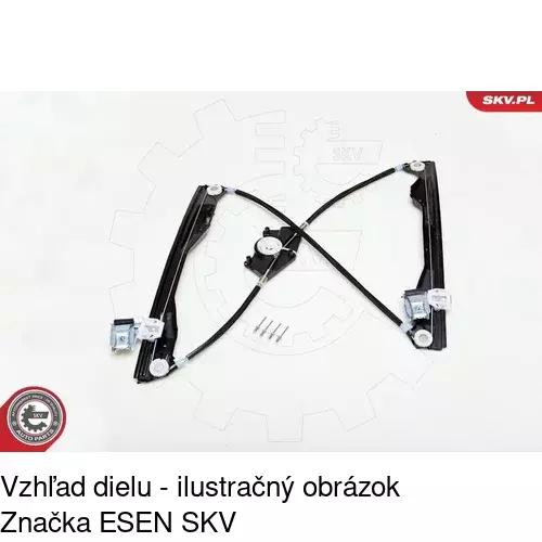 Mechanizmus sťahovania okna elektrický bez motora 6913PSG1 /POLCAR/ - obr. 2