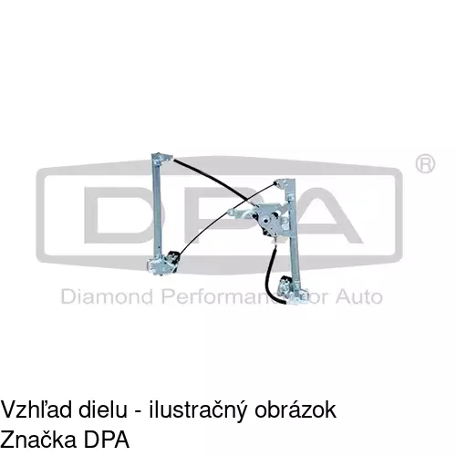 Mechanizmus sťahovania okna elektrický bez motora 6921PSG1A /POLCAR/ - obr. 5