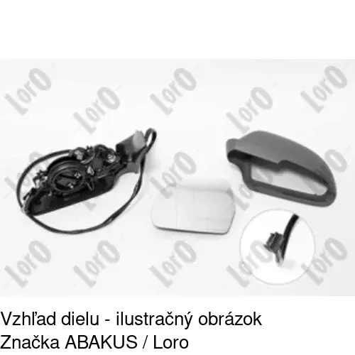 Rám vonkajšieho zrkadla 692254PE /POLCAR/ - obr. 5