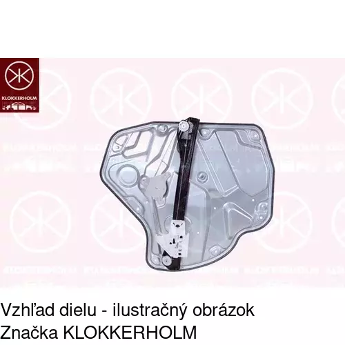 Mechanizmus sťahovania okna elektrický bez motora POLCAR 6922PSG6