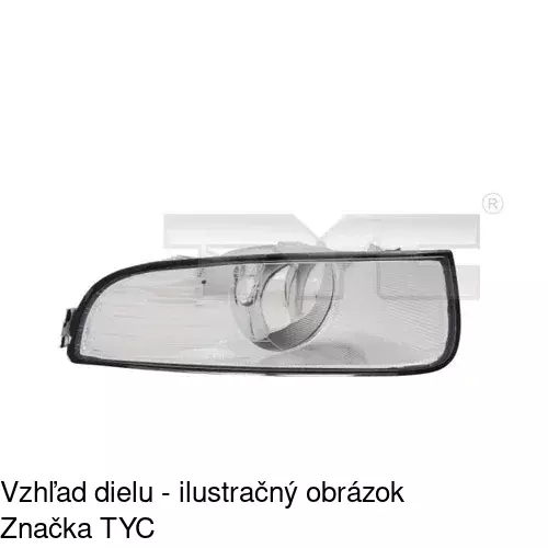 Hmlové svetlo - predné POLCAR 6926290E