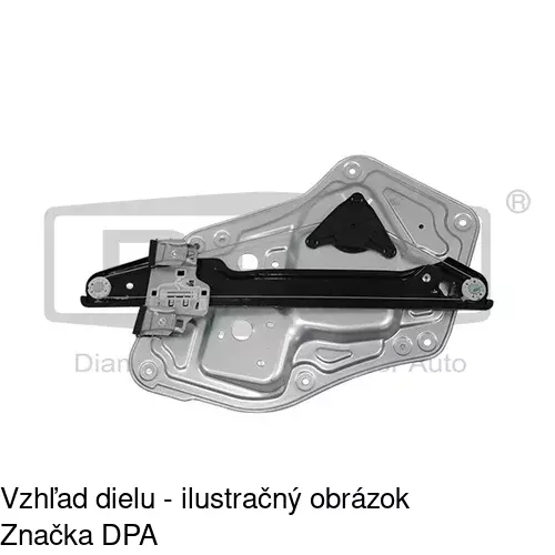 Mechanizmus sťahovania okna elektrický bez motora 6935PSG2E /POLCAR/ - obr. 1