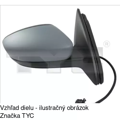 Vonkajšie zrkadlo 69B1514M /POLCAR/ - obr. 2