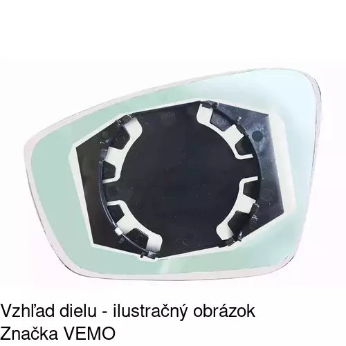 Sklo vonkajšieho zrkadla s držiakom 69B1554M /POLCAR/ - obr. 5