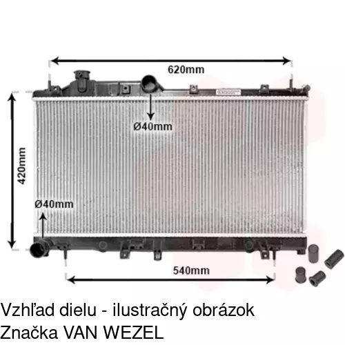 Chladiče vody 720808-2 /POLCAR/ - obr. 2