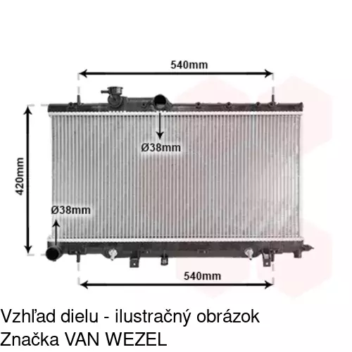 Chladiče vody 721208-1 /POLCAR/ - obr. 2
