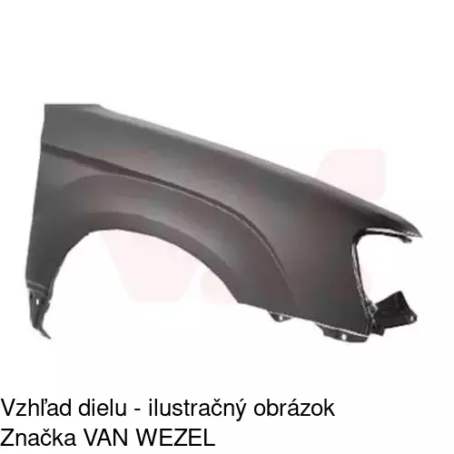 Predný blatník POLCAR 724102