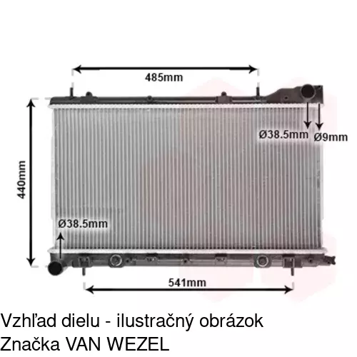 Chladiče vody 724208-1 /POLCAR/ - obr. 2