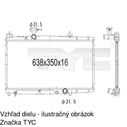 Chladiče vody POLCAR 8103085K