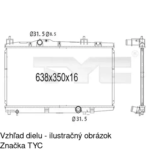 Chladiče vody POLCAR 8104081X