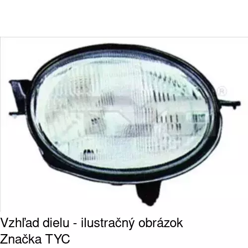 Hlavný reflektor POLCAR 8112102E