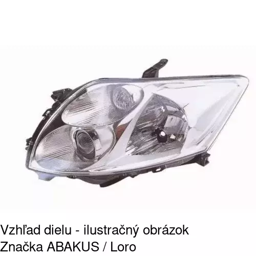Hlavný reflektor 811609-E /POLCAR/ - obr. 3