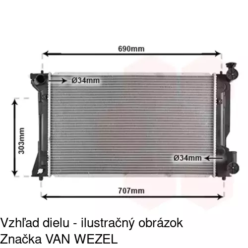 Chladiče vody 8125081K /POLCAR/ - obr. 1