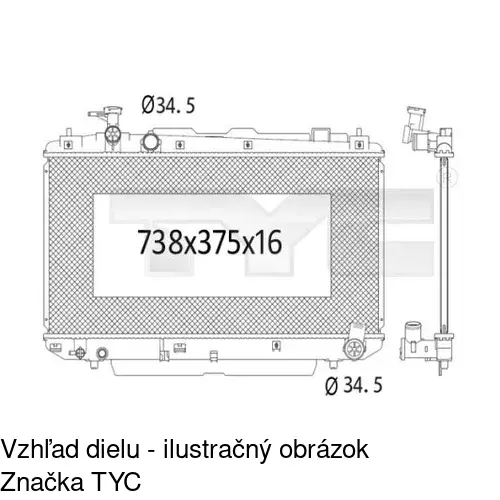 Chladiče vody POLCAR 8146083K