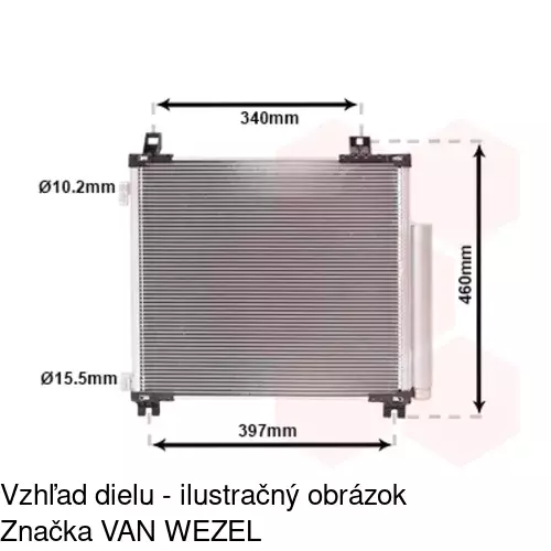 Chladiče klimatizácie 8169K8C1 /POLCAR/ - obr. 1