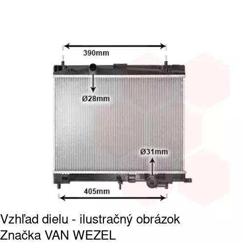 Chladiče vody 8182083K /POLCAR/ - obr. 2