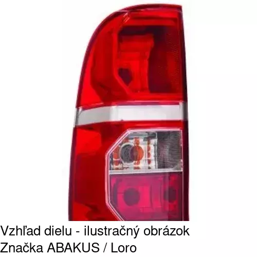 Zadné svetlo 81P187-E /POLCAR/ - obr. 1