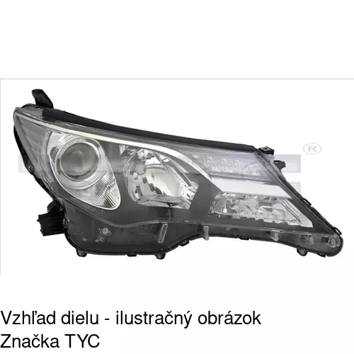 Hlavný reflektor POLCAR 81X209-E