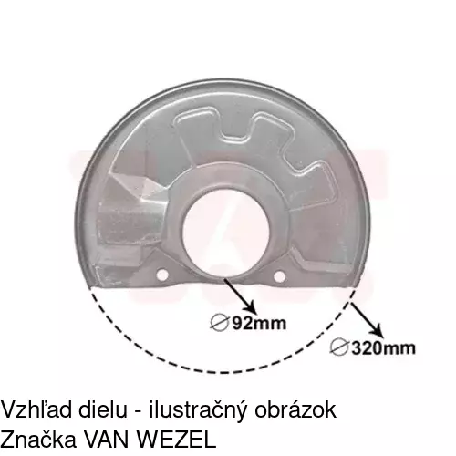 Brzdovy štít 9040OT-6 /POLCAR/ - obr. 3