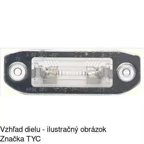 Svetlo na osvetlenie evidenčného čísla 9042958E /POLCAR/ - obr. 2