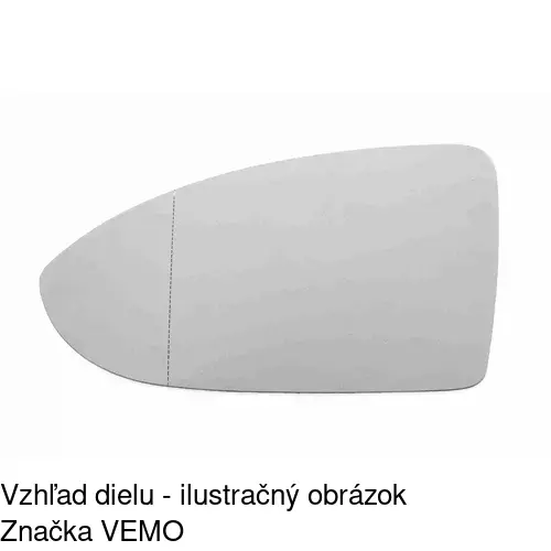 Sklo vonkajšieho zrkadla s držiakom 9043553M /POLCAR/ - obr. 4