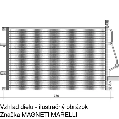 Chladiče klimatizácie 9080K8C1 /POLCAR/ - obr. 2