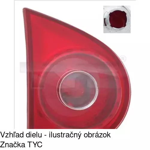 Zadné svetlo POLCAR 9513872E