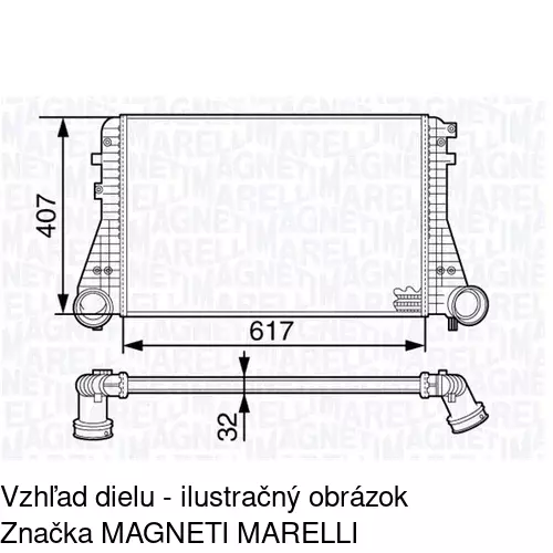 Chladiče vzduchu (Intercoolery) 9513J8-1 /POLCAR/ - obr. 2