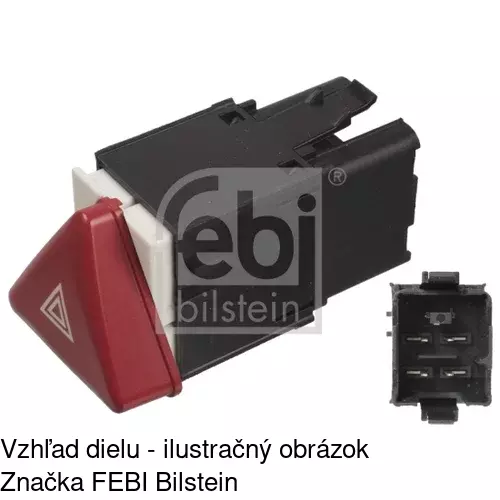 Spínač núdzových svetiel 9513P-30 /POLCAR/ - obr. 1