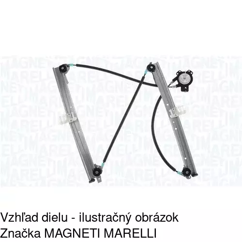 Mechanizmus sťahovania okna elektrický bez motora 9513PSG2 /POLCAR/ - obr. 2