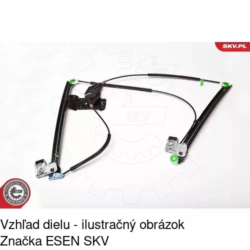 Elektrický mechanizmus okna dverí 9525PSE5A /POLCAR/ - obr. 1