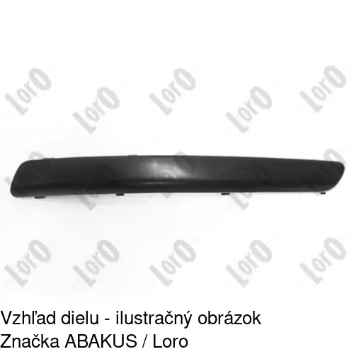 Lišta nárazníka 9527077J /POLCAR/ - obr. 2