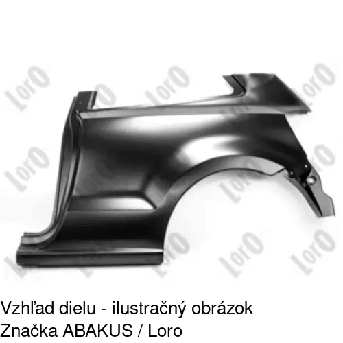 Predný blatník 953301 /POLCAR/ - obr. 2