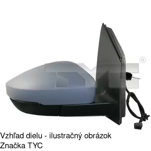Vonkajšie zrkadlo 9533512E /POLCAR/ - obr. 1