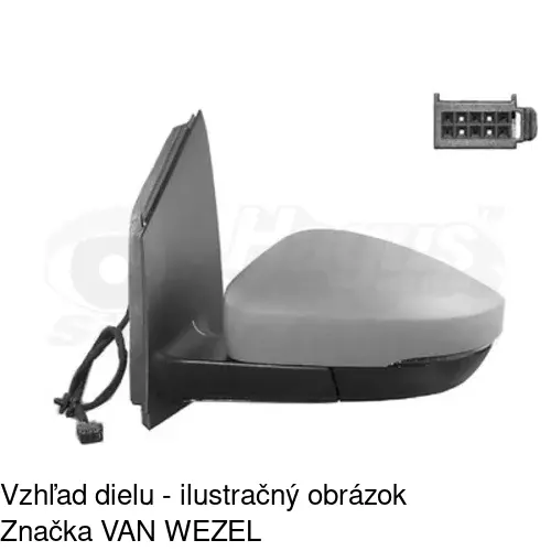Vonkajšie zrkadlo 9533517M /POLCAR/ - obr. 4