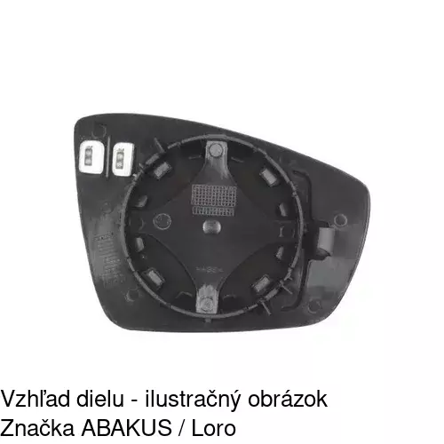 Sklo vonkajšieho zrkadla s držiakom 9533542E /POLCAR/ - obr. 3