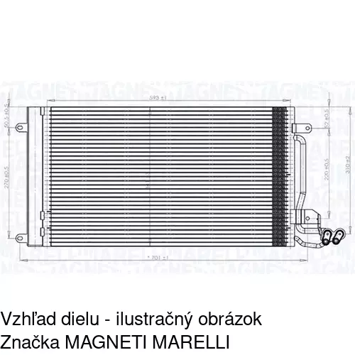 Chladiče klimatizácie 9533K81X /POLCAR/ - obr. 1
