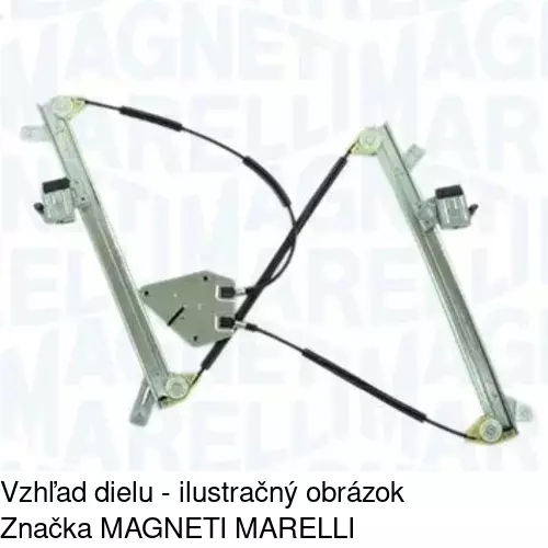 Mechanizmus sťahovania okna elektrický bez motora 9533PSG2 /POLCAR/ - obr. 1