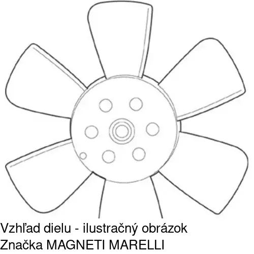 Ventilátor bez krytu / podpery 953423U1 /POLCAR/ - obr. 5