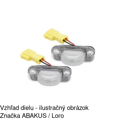 Svetlo na osvetlenie evidenčného čísla 9534959E /POLCAR/ - obr. 1