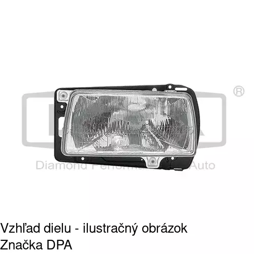 Hlavný reflektor 953609-E /POLCAR/ - obr. 2