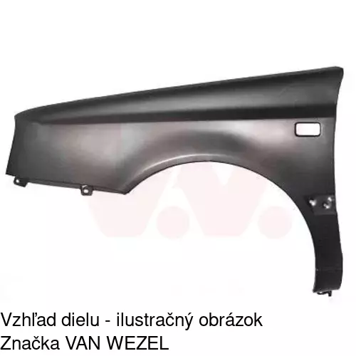 Predný blatník 953801-2 /POLCAR/ - obr. 3