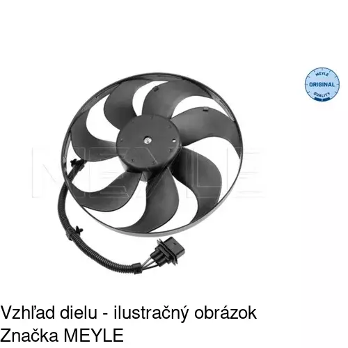 Ventilátor bez krytu / podpery 954123U2 /POLCAR/ - obr. 3