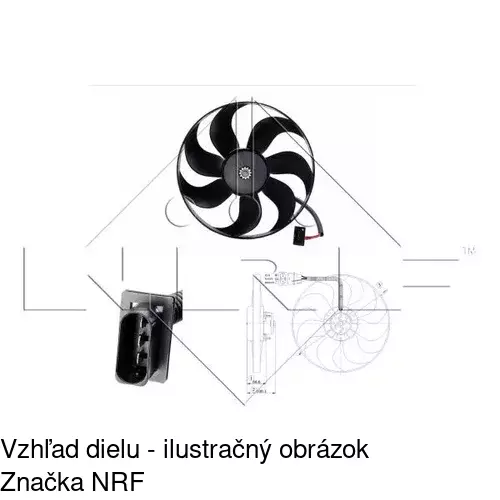 Ventilátor bez krytu / podpery POLCAR 954123U4-Q