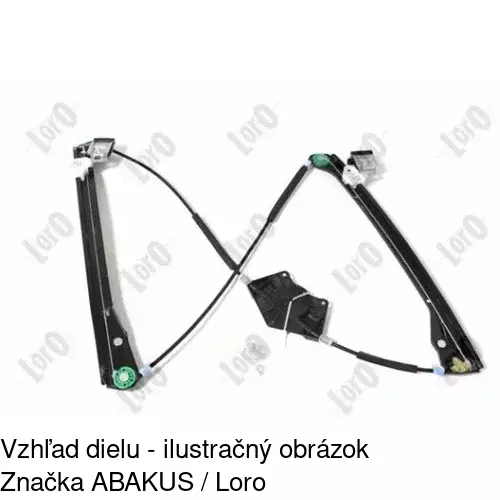Mechanizmus sťahovania okna elektrický bez motora 9548PSG6 /POLCAR/ - obr. 1