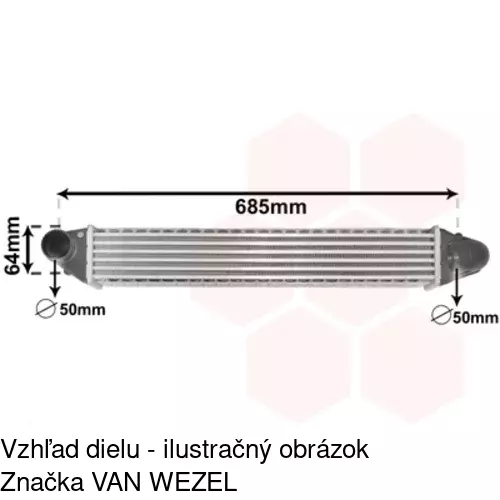 Chladiče vzduchu (Intercoolery) 9550J8-1 /POLCAR/ - obr. 5
