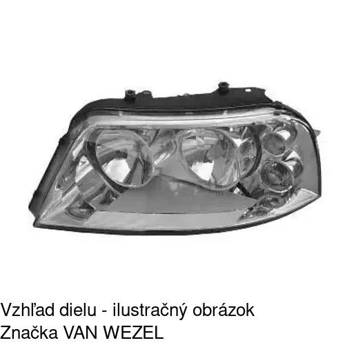 Hlavný reflektor 955109-E /POLCAR/ - obr. 5