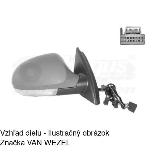 Vonkajšie zrkadlo 9555525S /POLCAR/ - obr. 4