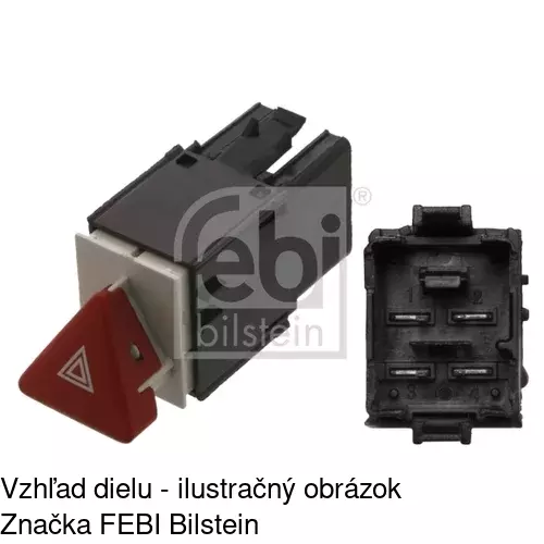 Spínač núdzových svetiel 9555P-32 /POLCAR/ - obr. 1